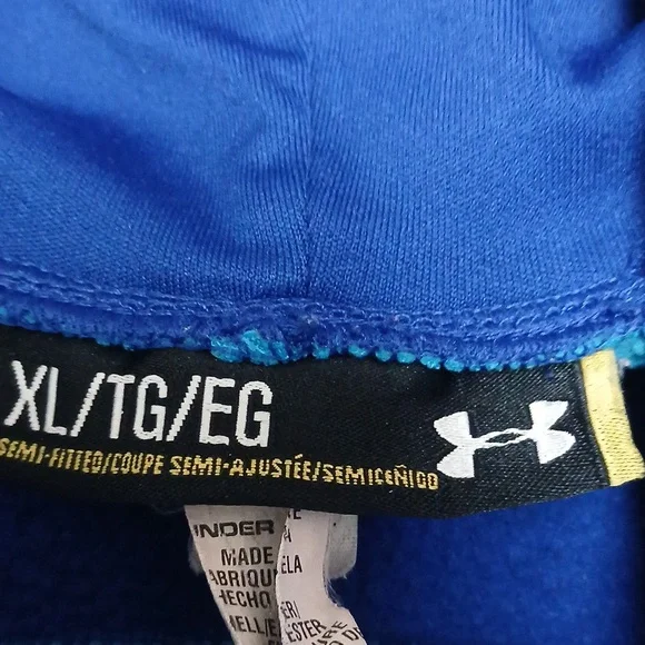 Men's Blue/Teal Under Armour "STORM" Hoodie Size XL - Picture 8 of 9